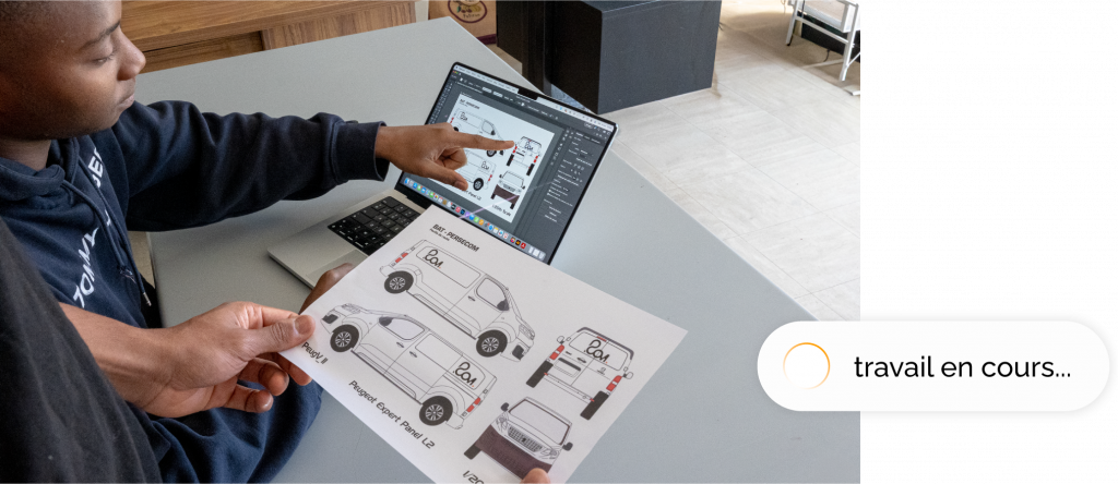 Validation du BAT graphique : Lancement de la production d'adhésifs personnalisés